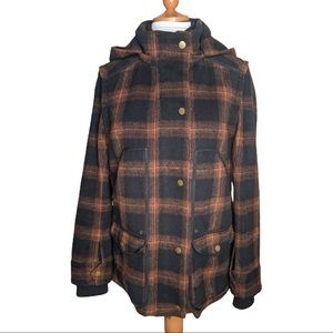 Veronica Beard Black and Brown Plaid Jacket